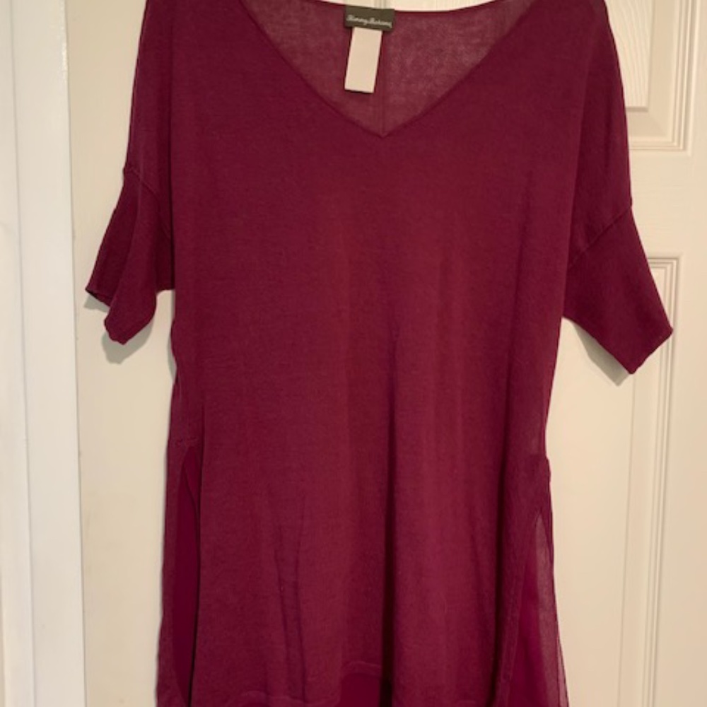 Tommy Bahama V Neck Tunic Top